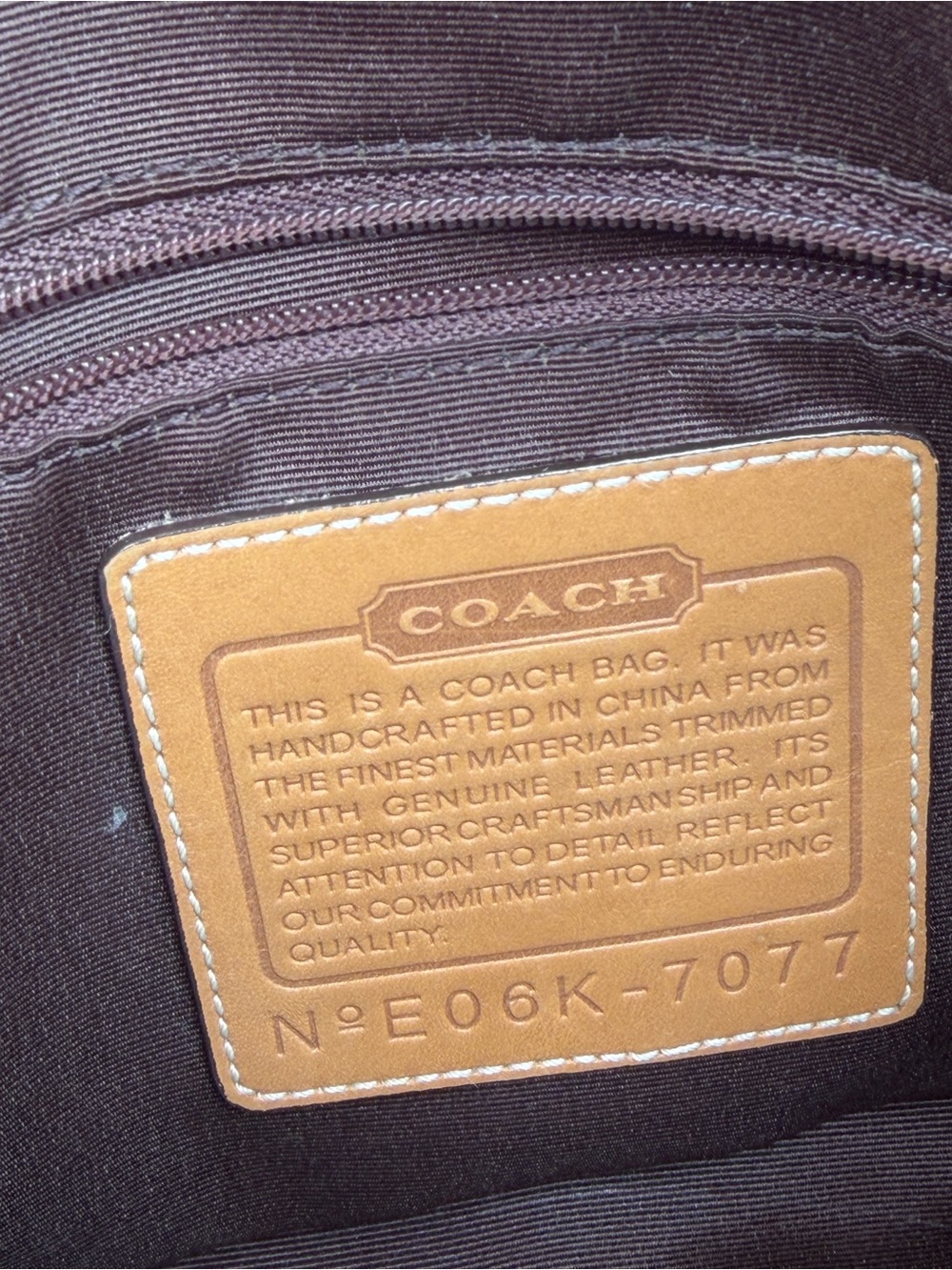 Coach Legacy Y2K Signature Hobo Brown Monogram Crossbody Shoulder Bag 7077 - Picture 13 of 15